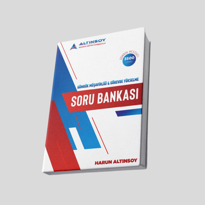 2026 Yılı Gümrük Müşavirliği ve  Görevde Yükselme Soru Bankası