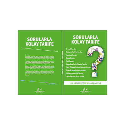 ÖMER BARDAK - TARİFE SORU BANKASI - 2025